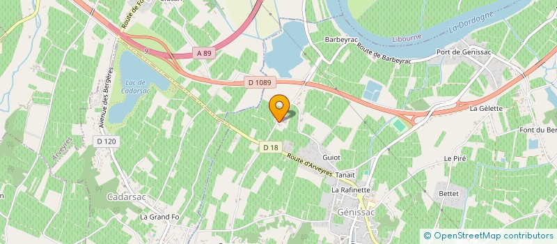 localisation de l'entreprise SARL LINXE à GENISSAC