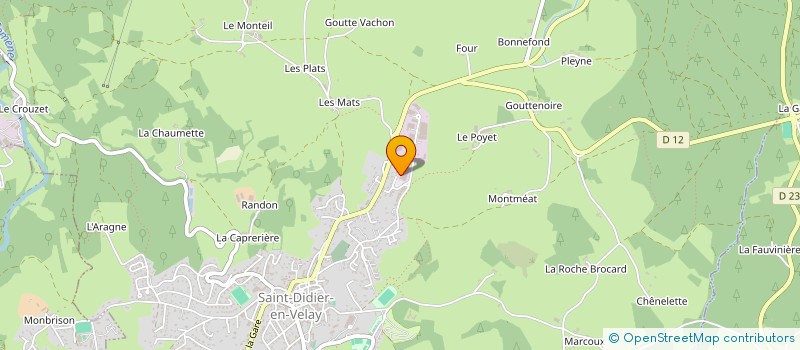 localisation de l'entreprise SARL LIOGIER - ALLARY à SAINT-DIDIER-EN-VELAY