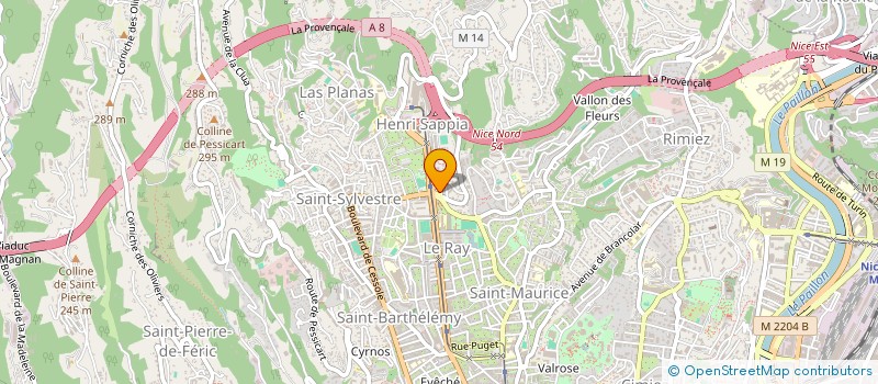 localisation de l'entreprise SARL LISANDRU  NICE