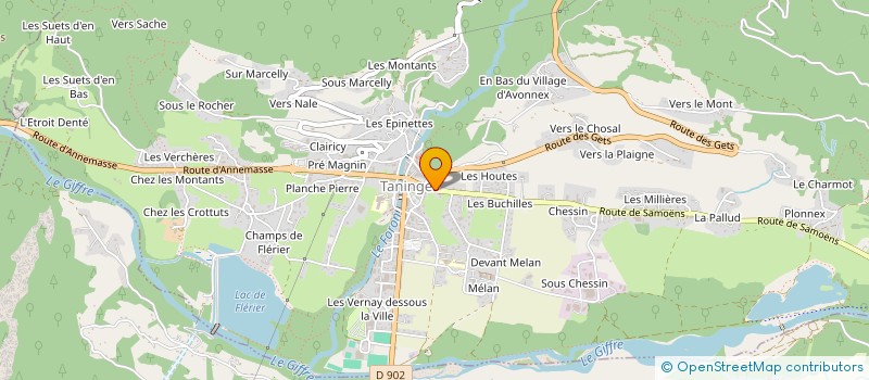 localisation de l'entreprise SARL LISON BRUNELLO à TANINGES