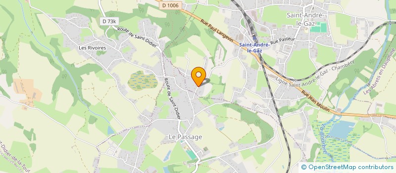 localisation de l'entreprise SARL LITERIE SGA à SAINT-ANDRE-LE-GAZ