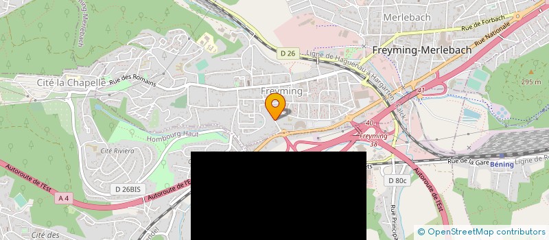 localisation de l'entreprise SARL LIVING ROOM  FREYMING-MERLEBACH