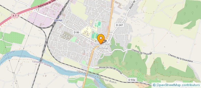 localisation de l'entreprise SARL LIVRON PRESSE à LIVRON-SUR-DROME