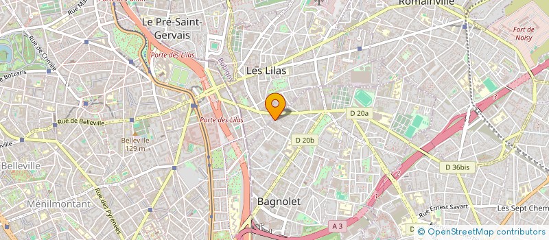 localisation de l'entreprise SARL LIZAN à BAGNOLET