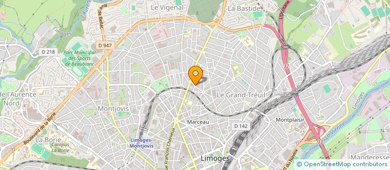 localisation de l'entreprise SARL LJL à LIMOGES