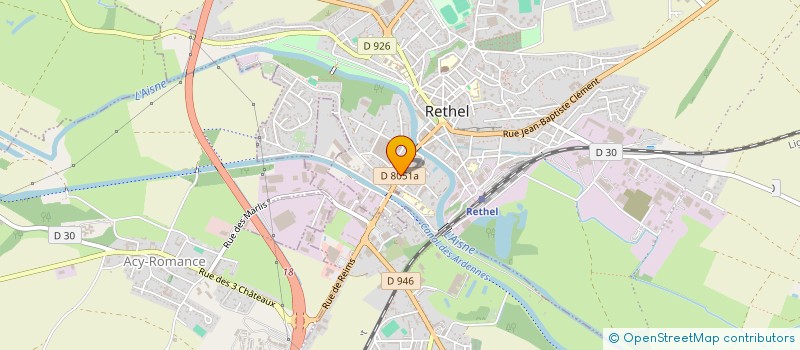 localisation de l'entreprise SARL LJM à RETHEL