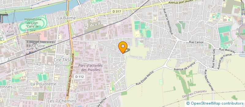 localisation de l'entreprise SARL LM à DECINES-CHARPIEU