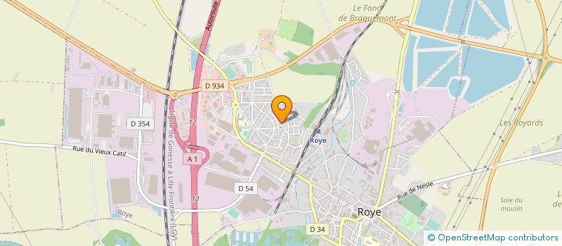 localisation de l'entreprise SARL LMCT  ROYE