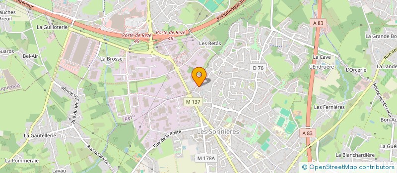 localisation de l'entreprise SARL LMD  LES SORINIERES