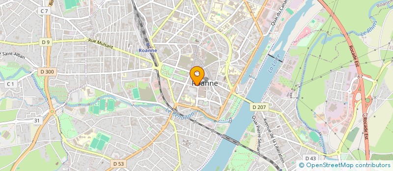 localisation de l'entreprise SARL LMG à ROANNE