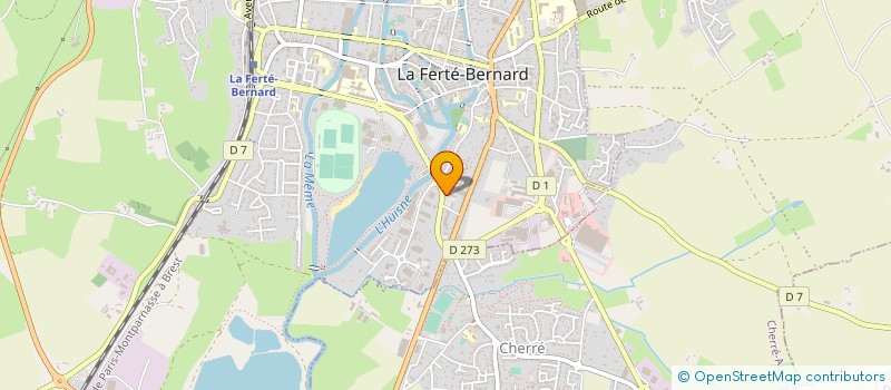 localisation de l'entreprise SARL LMJ HOTEL  LA FERTE-BERNARD