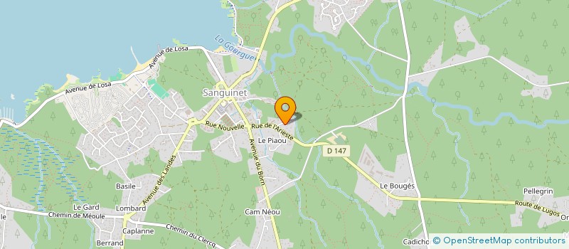 localisation de l'entreprise SARL LMP  SANGUINET