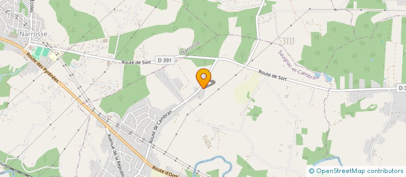 localisation de l'entreprise SARL LOC-AG2  SAUGNAC-ET-CAMBRAN