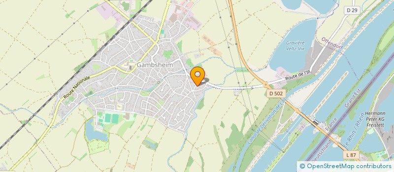 localisation de l'entreprise SARL LOCAGAM  GAMBSHEIM