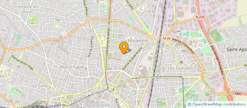 localisation de l'entreprise SARL LOCATION AUTOMOBILE  PRESTIGE à DIJON