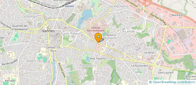 localisation de l'entreprise SARL LOCAUTO DU GOLFE 56 à VANNES