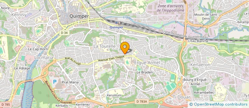 localisation de l'entreprise SARL LOGIS29 à QUIMPER