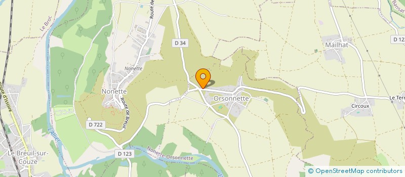 localisation de l'entreprise SARL LOGISSOIRE  NONETTE-ORSONNETTE