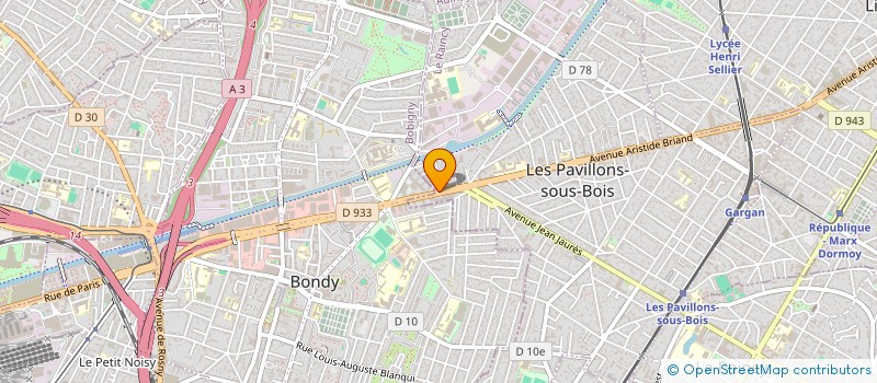 localisation de l'entreprise SARL LOGISTIQUE MOTOS  LES PAVILLONS-SOUS-BOIS