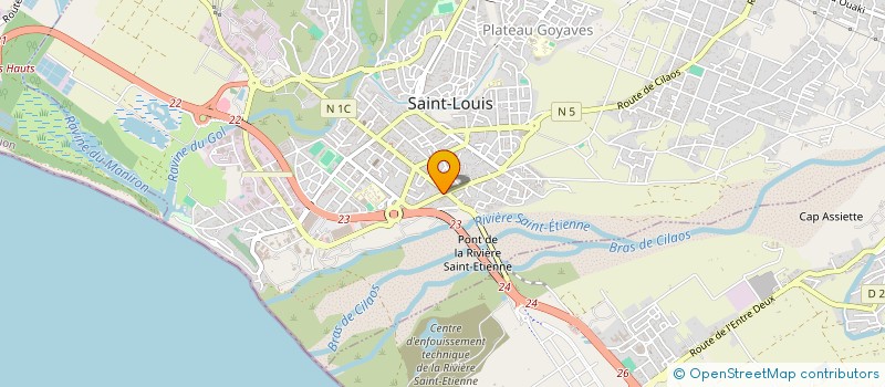 localisation de l'entreprise SARL LOGISTIQUES REUNION  SAINT-LOUIS