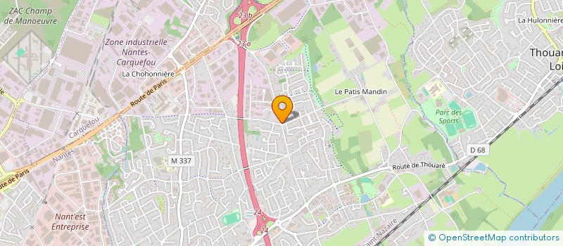 localisation de l'entreprise SARL LOIRANTIS à SAINTE-LUCE-SUR-LOIRE