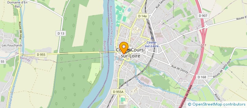 localisation de l'entreprise SARL LOIRE NETTOYAGE à COSNE-COURS-SUR-LOIRE