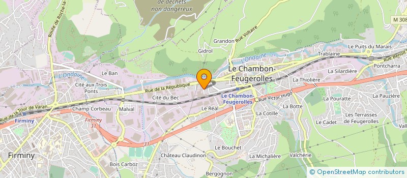 localisation de l'entreprise SARL LOIRE POLISSAGE INTERNATIONAL à LE CHAMBON-FEUGEROLLES