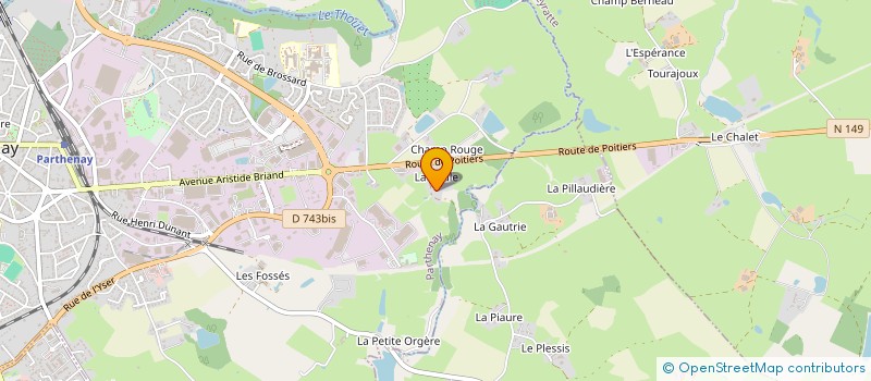 localisation de l'entreprise SARL LOISIR AUTOMATIC  PARTHENAY