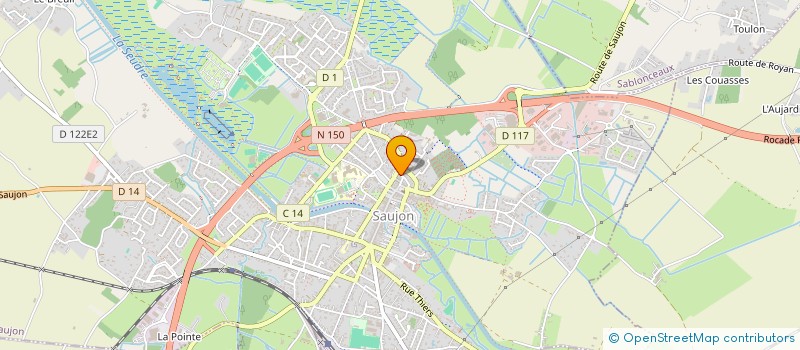 localisation de l'entreprise SARL LOISIRS E-NITIATIVE  SAUJON