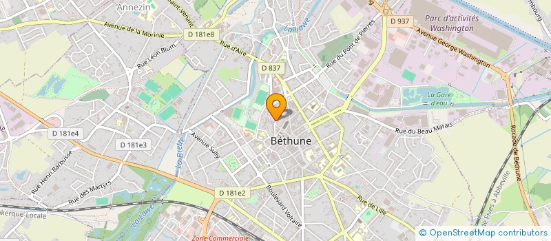 localisation de l'entreprise SARL LOJARI à BETHUNE