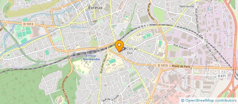 localisation de l'entreprise SARL LOMBARD  EVREUX