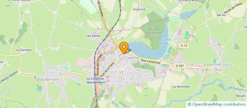 localisation de l'entreprise SARL LOMBARD MARBRERIE  LA CLAYETTE