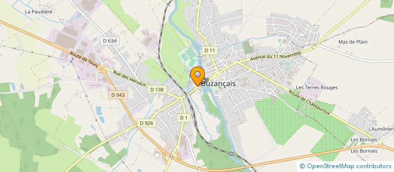 localisation de l'entreprise SARL LONATI FLEURS à BUZANCAIS