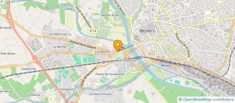 localisation de l'entreprise SARL LONGUELANES  BEZIERS