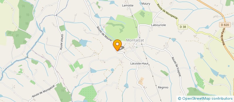 localisation de l'entreprise SARL LONJOU FRUITS  MONTALZAT