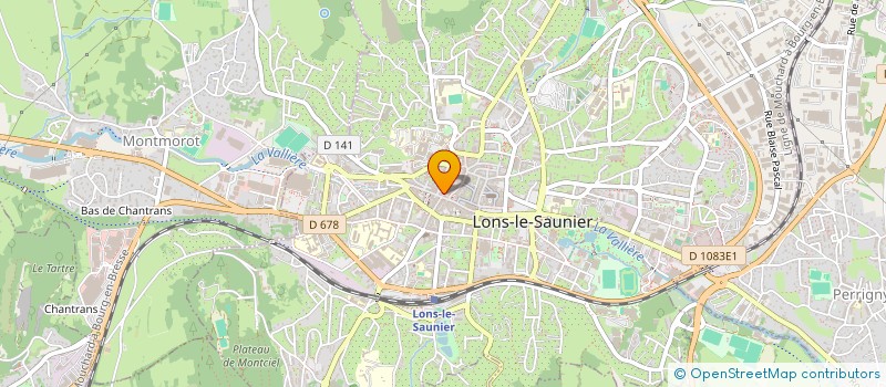 localisation de l'entreprise SARL LONS OPTIC à LONS-LE-SAUNIER