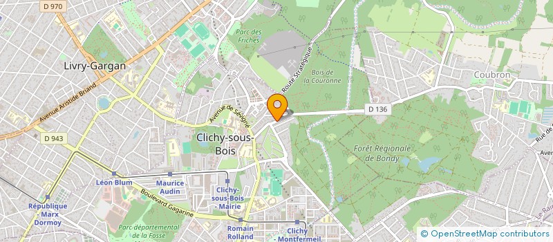 localisation de l'entreprise SARL LOOK COIFFURE à CLICHY-SOUS-BOIS