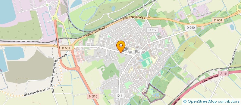 localisation de l'entreprise SARL LOON TEKNI BAT  LOON-PLAGE