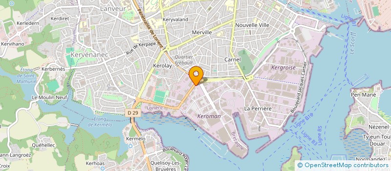 localisation de l'entreprise SARL LORIENT LE CONFORT MEDICAL à LORIENT