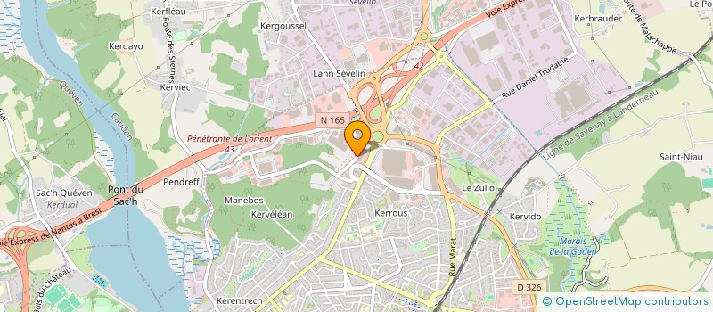 localisation de l'entreprise SARL LORIENT MOTOS  LANESTER