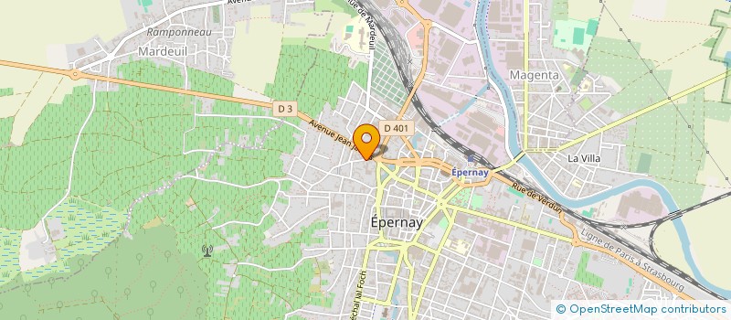 localisation de l'entreprise SARL LORIN PERE ET FILS à EPERNAY