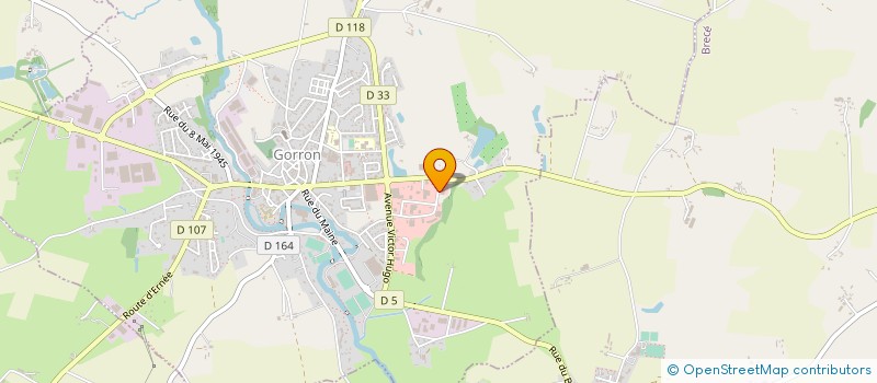 localisation de l'entreprise SARL LOSSENDIERE à GORRON