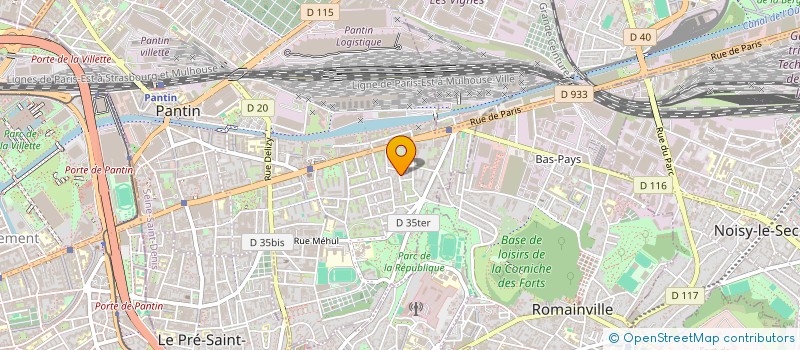 localisation de l'entreprise SARL LOTUS  PANTIN