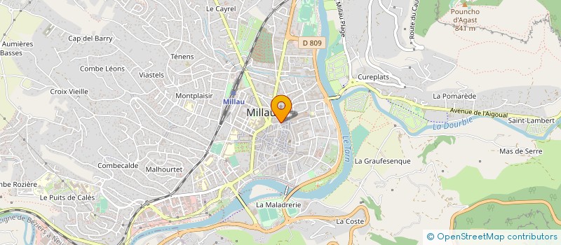localisation de l'entreprise SARL LOU PASTROU à MILLAU