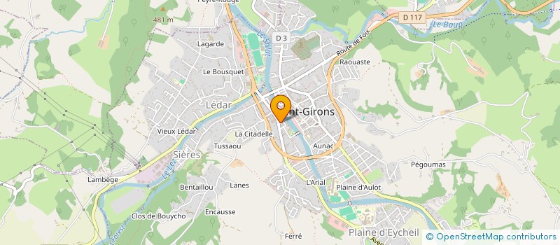 localisation de l'entreprise SARL LOU PIERRE à SAINT-GIRONS