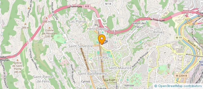 localisation de l'entreprise SARL LOU PITCHOUN à NICE