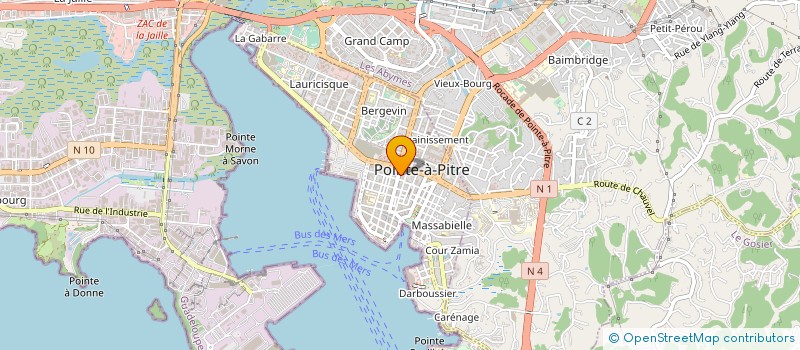 localisation de l'entreprise SARL LOUCO CARAIBES à POINTE A PITRE