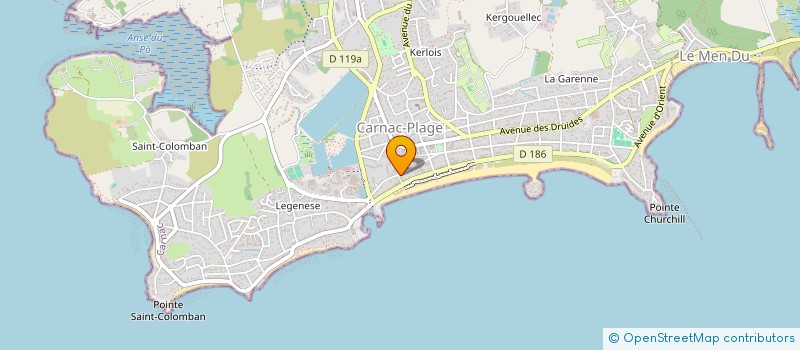 localisation de l'entreprise SARL LOUISE B  CARNAC