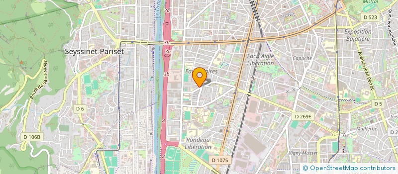 localisation de l'entreprise SARL LOUISE PATRICIA à GRENOBLE