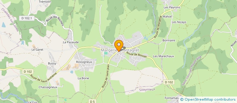 localisation de l'entreprise SARL LOUNO  MARGERIE-CHANTAGRET